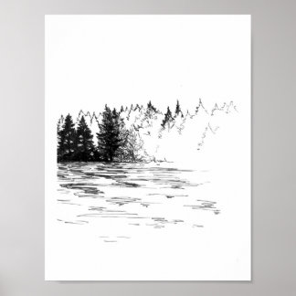 Gevonden: mist van Natuur Poster