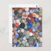 Gevonden op het strand Marbles Briefkaart (Voorkant / Achterkant)