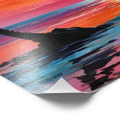 Gevonden paradijs: Tropische strand zonsondergang  Foto Afdruk (Hoek)