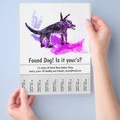 Gevonden Poster grafisch ontwerp van Dog Flyer (Hand)