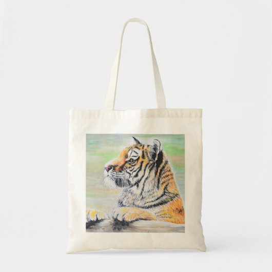 Gevonden tijger schilderij tote bag (Voorkant)