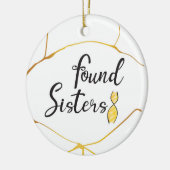 Gevonden Zusters DNA Boom Keramisch Ornament (Links)