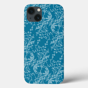 Gevormd blauwgroen blauw ipadhoesje van Wildflower iPhone 13 Hoesje