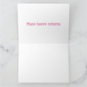 Gevormd multi van de Kaart van de Verjaardag van (Binnen)