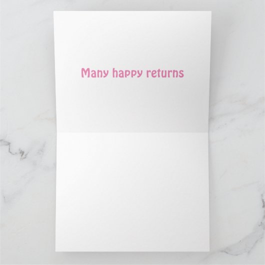 Gevormd multi van de Kaart van de Verjaardag van (Binnen)