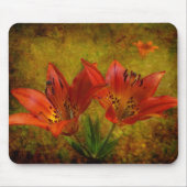 Gevormd Western Rood Lily Icon Muismat (Voorkant)