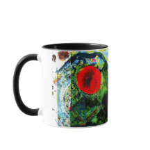 Gevormd zeewier met plankton