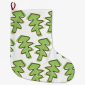 gevormde boom grote kerstsok (Voorkant)