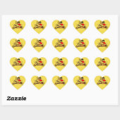 GEVORMDE het HART van de Sticker van de (Vel)