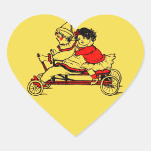 GEVORMDE het HART van de Sticker van de