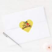 GEVORMDE het HART van de Sticker van de (Envelop)
