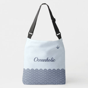 Gevormde Seigaiha Crossbody Tas