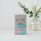 Gevormde wandachtergrond visitekaartje (Staand voorkant)