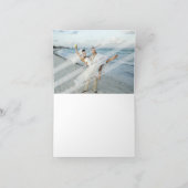 GEVouwde THANK YOU KAART ombre waterverf aqua blau (Binnen)