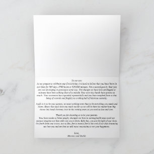 Gevouwen 1e Verjaardag Kaart voor Zoon van Mama&Da