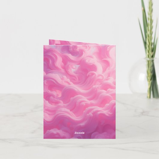 Gevouwen aankondigingskaart aankondiging (Achterkant)