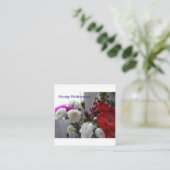 Gevouwen aankondigingskaart informatiekaartje (Staand voorkant)