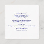 Gevouwen aankondigingskaart informatiekaartje (Achterkant)