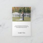 Gevouwen Afbeelding Gevist Haak met Ringen Dank u Bedankkaart (Binnen)