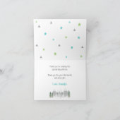 Gevouwen avontuur Hartelijk dank dat de gebergten Bedankkaart (Binnen)