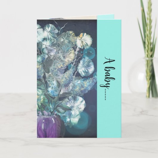 gevouwen Baby-Kaart Bedankkaart (Voorkant)