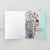 gevouwen Baby-Kaart Bedankkaart (Binnen)