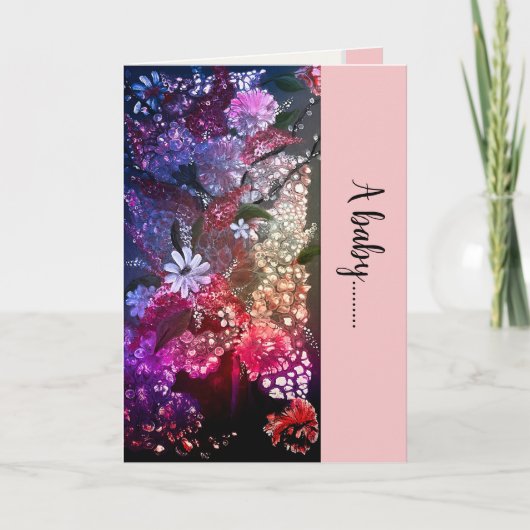 gevouwen Baby-Kaart Bedankkaart (Voorkant)