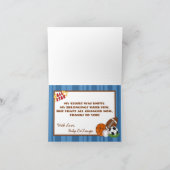 Gevouwen bedankkaart All-Star Blue (Binnen)