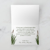 Gevouwen bedankkaart Cattail/Dragonfly in kleur G (Binnen)