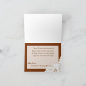 Gevouwen bedankkaart Country Lace zakdoek (Binnen)