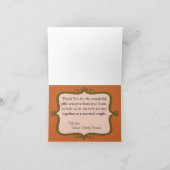 Gevouwen bedankkaart Country Lampjes (Binnen)