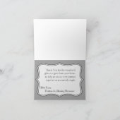 Gevouwen bedankkaart Country White Lace Print Fab (Binnen)