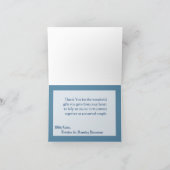 Gevouwen bedankkaart Crystal Snowflakes Winter (Binnen)