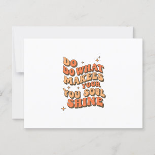 Gevouwen bedankkaart - doe wat je ziel doet strale briefkaart