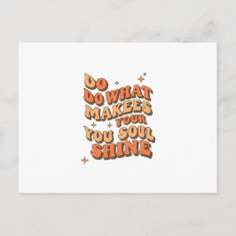 Gevouwen bedankkaart - doe wat je ziel doet strale briefkaart