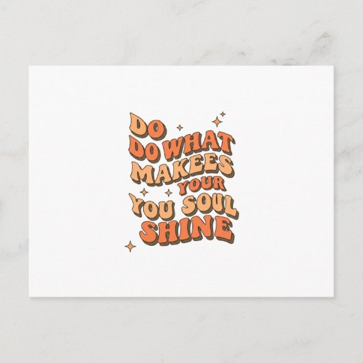 Gevouwen bedankkaart - doe wat je ziel doet strale briefkaart (Voorkant)