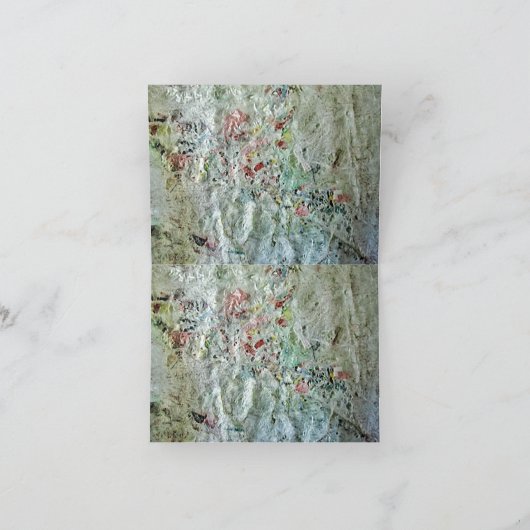 Gevouwen bedankkaart dubbel wit abstract (Binnen)