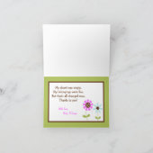 Gevouwen bedankkaart Forest Friends Uil (Binnen)