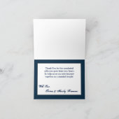 Gevouwen bedankkaart Frosted Glass gebarsten spieg (Binnen)