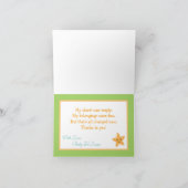 Gevouwen bedankkaart Gestreepte Oceaan Zee Leven (Binnen)