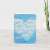 Gevouwen bedankkaart: Hartwolk Bedankkaart (Achterkant)