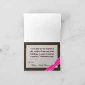 Gevouwen bedankkaart Herten paar Doe Buck Camo (Binnen)