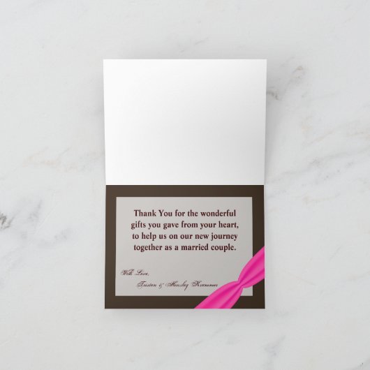 Gevouwen bedankkaart Herten paar Doe Buck Camo (Binnen)