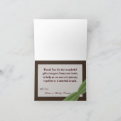 Gevouwen bedankkaart Herten paar Doe Buck Camo (Binnen)