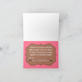 Gevouwen bedankkaart Jacht Herten Buck Hoofd Camo (Binnen)