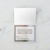 Gevouwen bedankkaart Mason Jar kroonluchter kaars (Binnen)