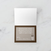 Gevouwen bedankkaart Mason Jar String Lights Schuu (Binnen)