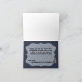 Gevouwen bedankkaart Navy DIGITAL PRINT Uniform (Binnen)