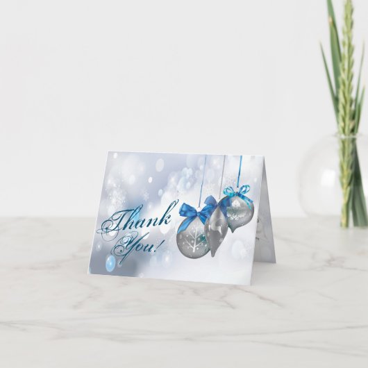 Gevouwen bedankkaart Ornamenten sneeuwvlokken snee (Voorkant)