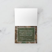 Gevouwen bedankkaart Pink Browning Camo (Binnen)